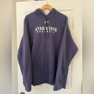 Under Armour Men's navy Utah State hoodie size XXL